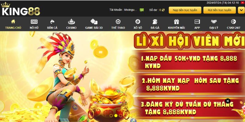 Tại sao rút tiền King88 ae không thành công?